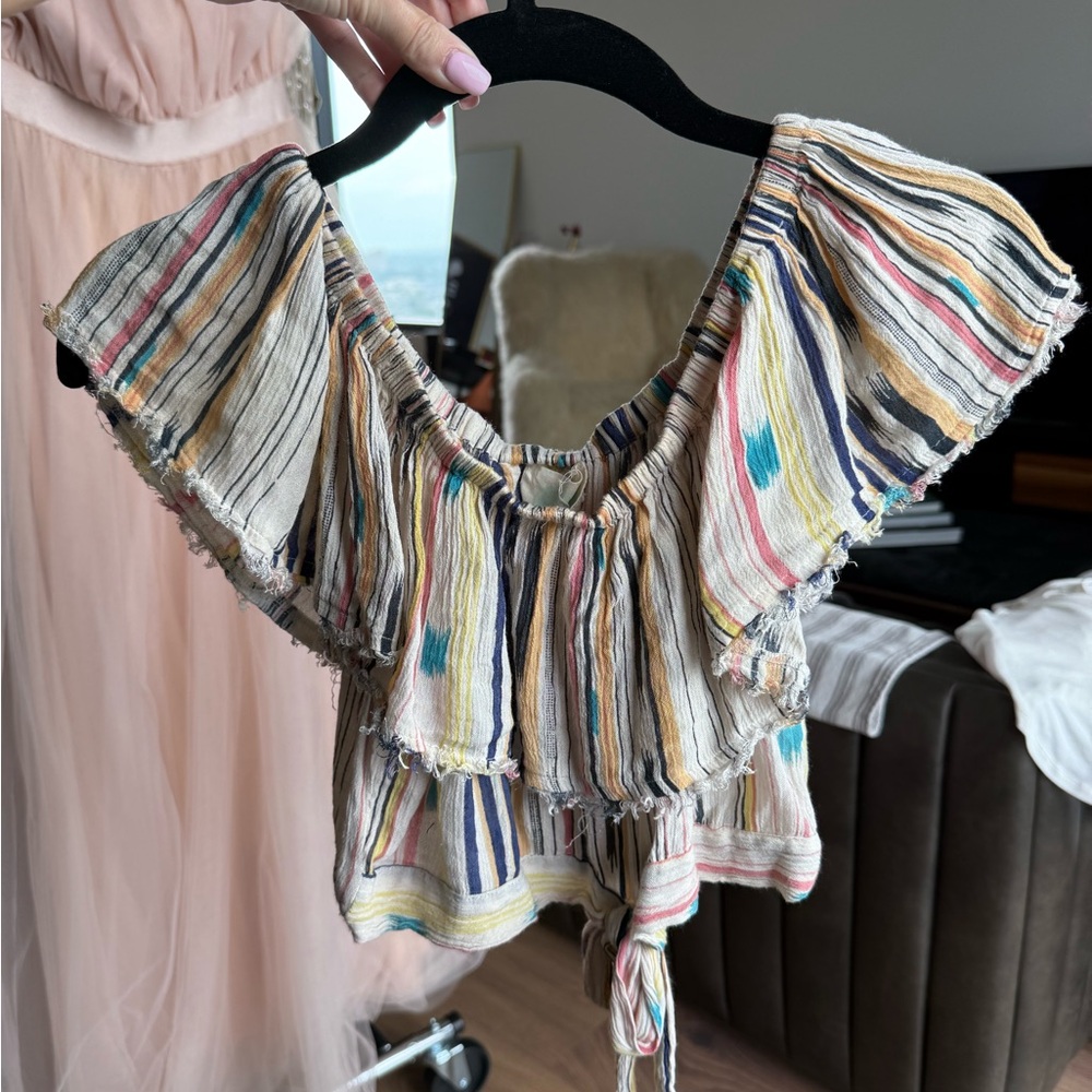 Striped Multicolor Crop Top